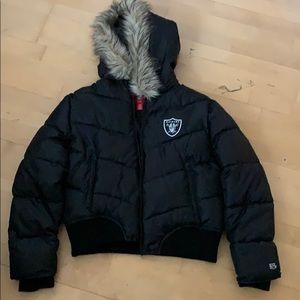 Raiders NFL down jacket